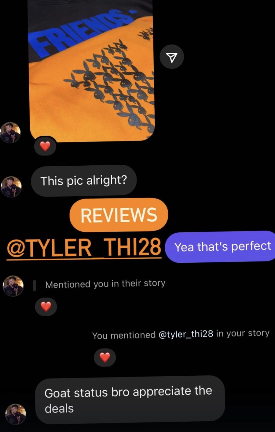 Customer review — Playboy x Friends Tee
